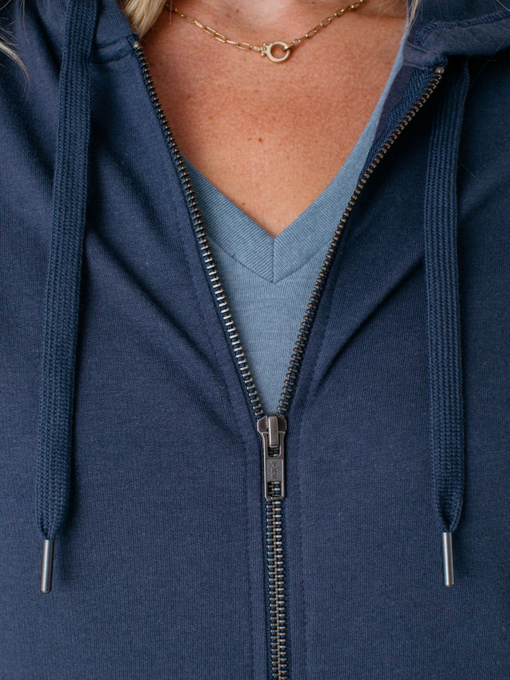 Women's Odyssey Blue Terry Sweatshirt | Fresh Clean Threads