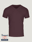 December Mahogany V-Neck Tee | Shop Subscription Tees at Fresh Clean Threads