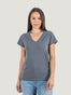 Women's Slate V-Neck Tee | Sarah Untucked Studio Size Medium | Fresh Clean Threads