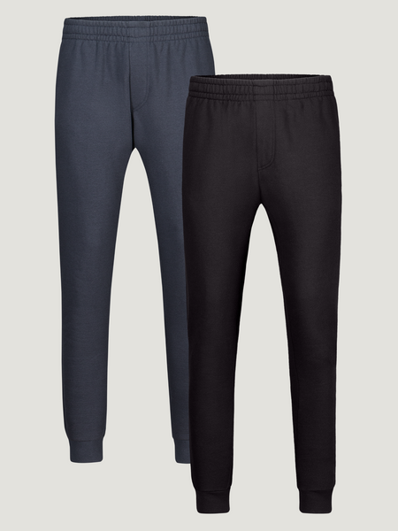 Black + Odyssey Blue Fleece Sweatpants Essentials 2-Pack
