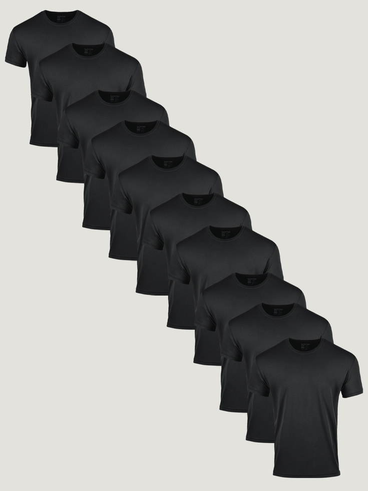 Black Friday All Black 10-Pack of Tees | Fresh Clean Threads