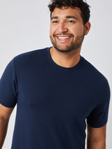 Matheus is 6', 210LBS and wears a size XL # Foundation Performance Crew 3-Pack Studio Size XL | Fresh Clean Threads