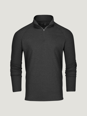 Charcoal Performance Quarter Zip | Fresh Clean Threads