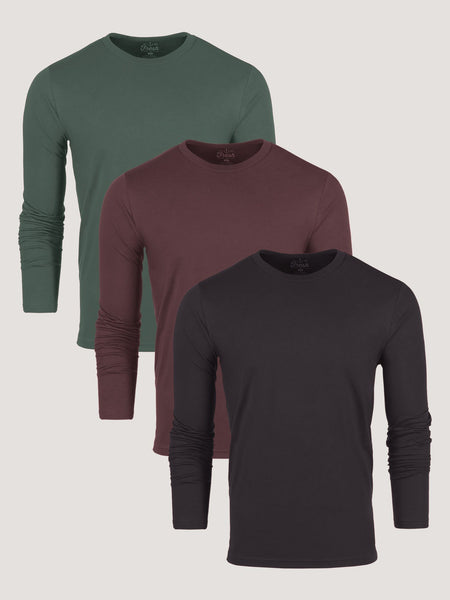 Fall Essentials Long Sleeve Crew 3-Pack