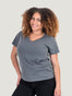 Women's Slate V-Neck Tee | Micah Untucked Studio Size Large | Fresh Clean Threads