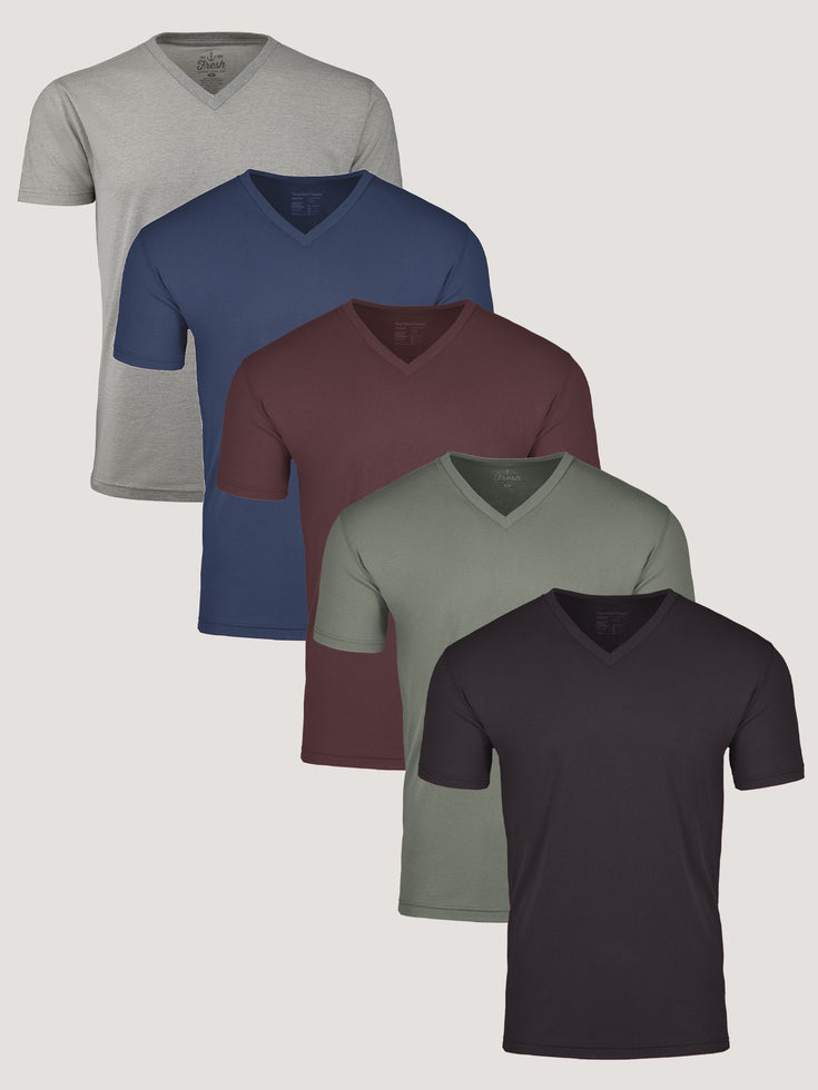 Fall Essentials V-Neck 5-Pack Ghost Mannequins | Fresh Clean Threads