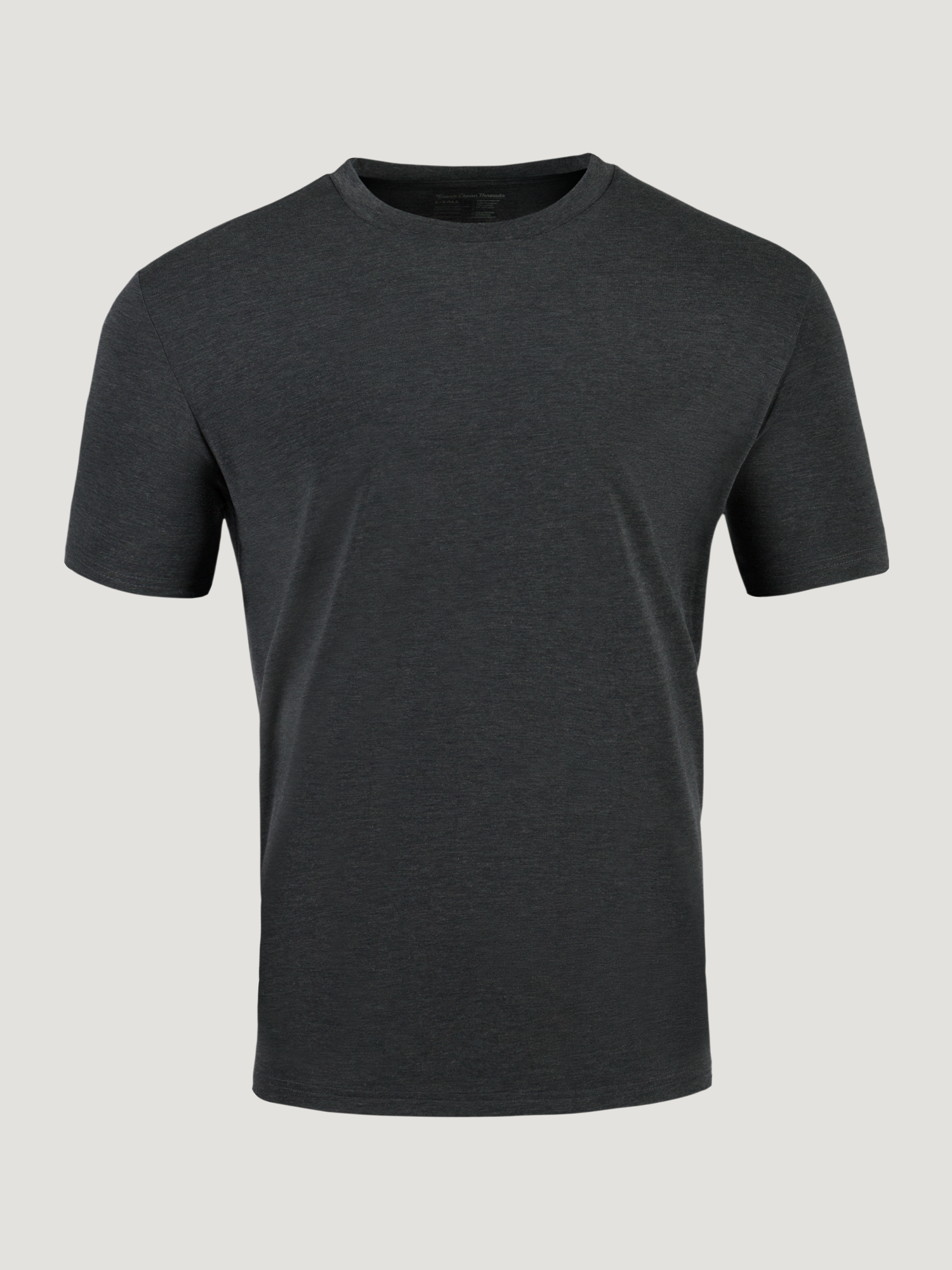 Men's Charcoal Performance Crew Shirt | Fresh Clean Threads