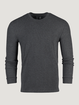 Charcoal Thermal Long Sleeve Crew | Fresh Clean Threads
