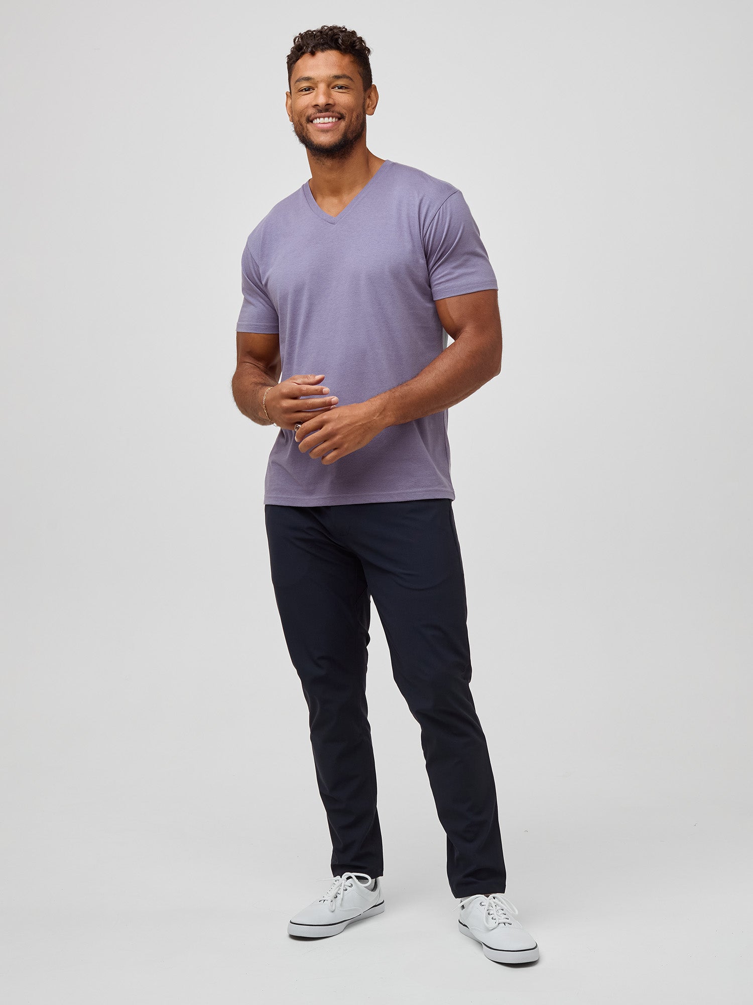Flint Purple V-Neck – Fresh Clean Threads