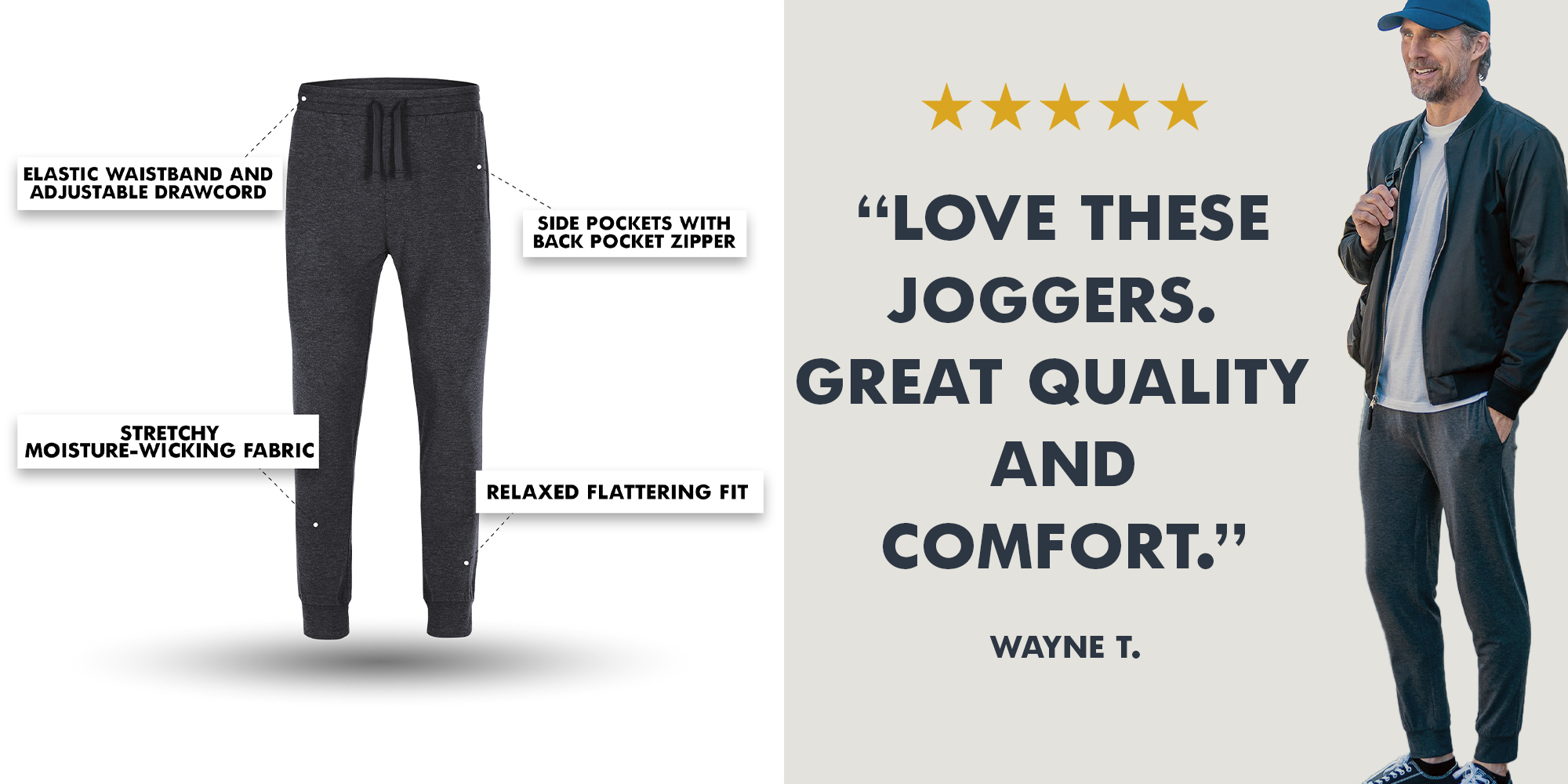 Love these joggers. Great quality and Comfort. | Fresh Clean Threads