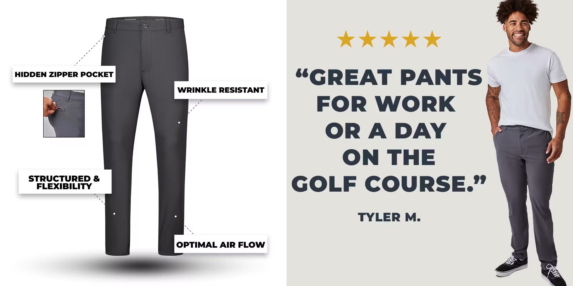 Great pants for work or a day on the golf course. | Fresh Clean Threads