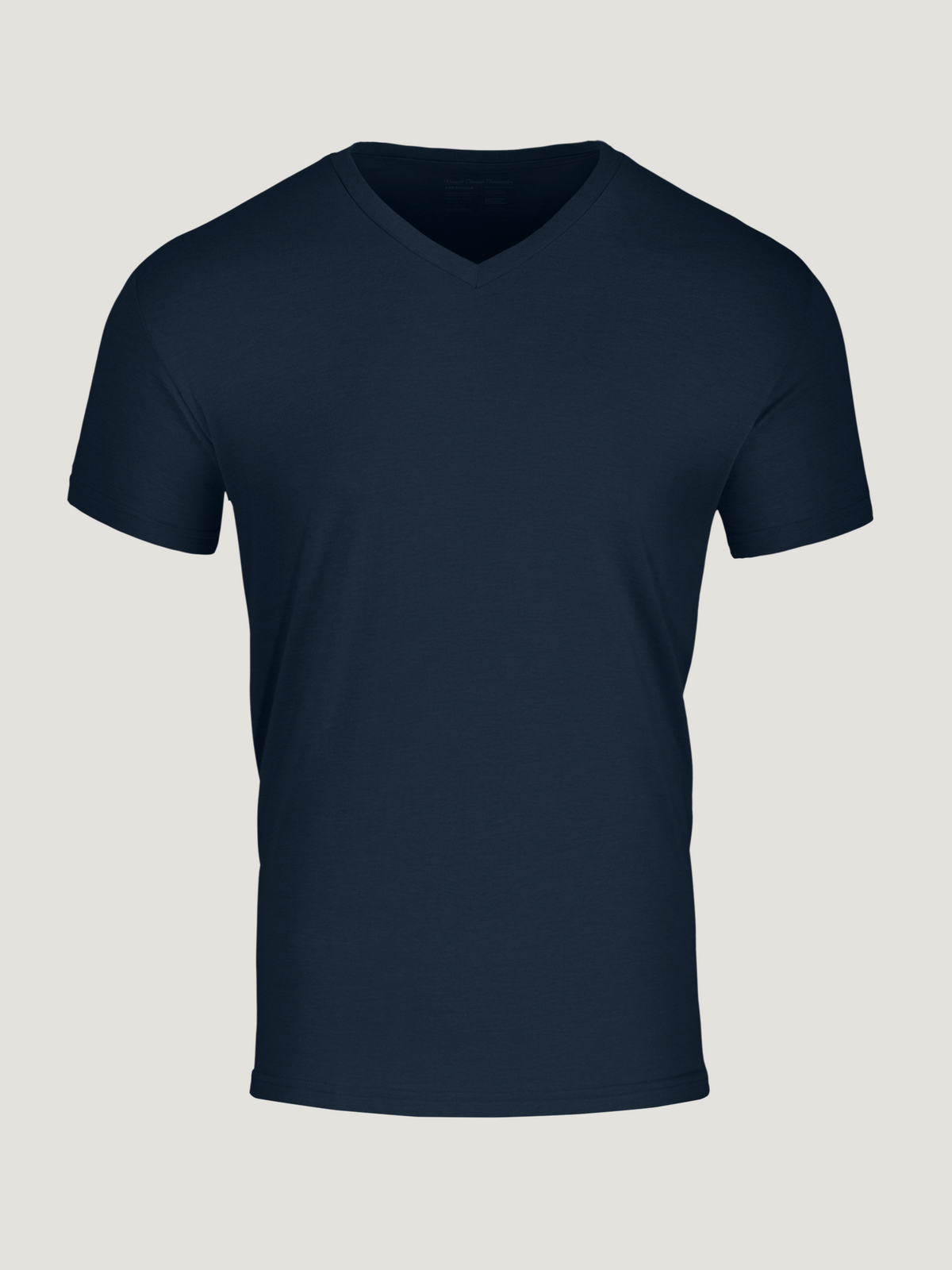 Dark Navy V-Neck T-Shirt | Ultra-Soft Tee Shirt Collection – Fresh ...