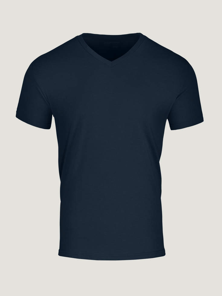 Dark Navy V-Neck T-Shirt | Ultra-Soft Tee Shirt Collection