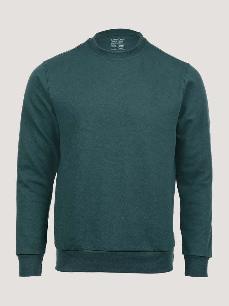 Dark Emerald Crew Sweatshirt | Men's Style at Fresh Clean Threads