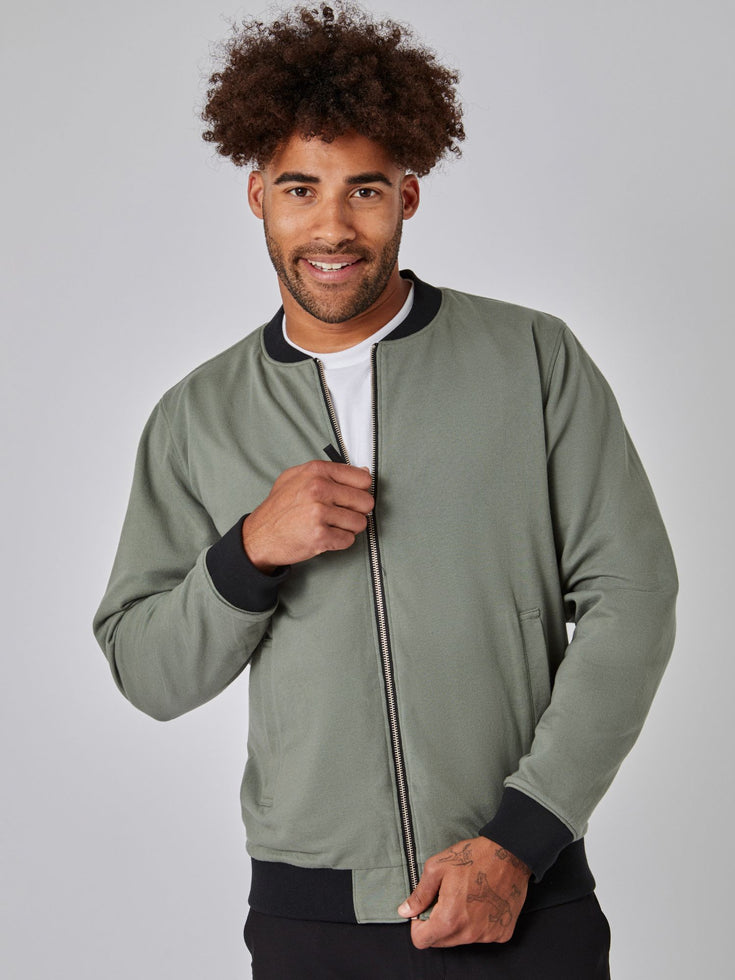 Zip Up Reversible Bomber Jacket | Fresh Clean Threads