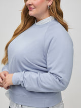 raglan sleeve for better fit & comfort # Raglan Sleeve Details | Women's Crew Sweatshirt at Fresh Clean Threads