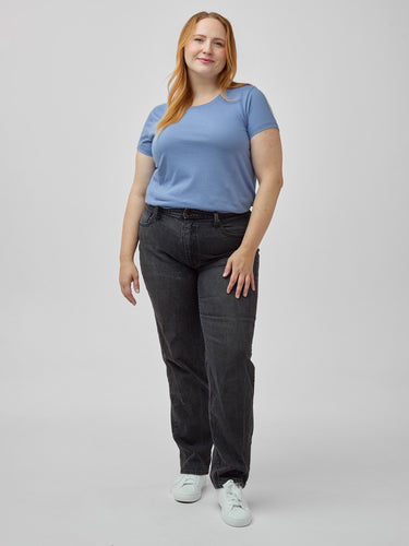 Find Your Size (XS-3XL) # Find Your Fit | Flattering Women's Blue Tees