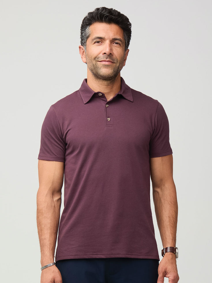 Men's Mahogany Torrey Polo Shirt | Fresh Clean Threads