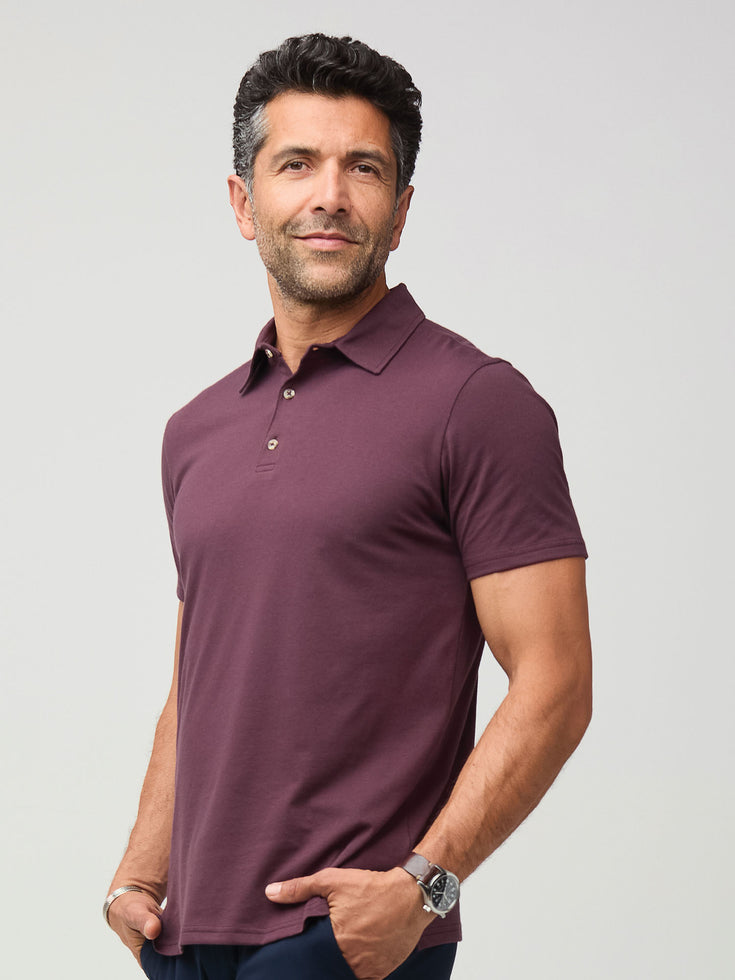 Men's Polo Shirt made with StratuSoft fabric exclusively at FCT Apparel