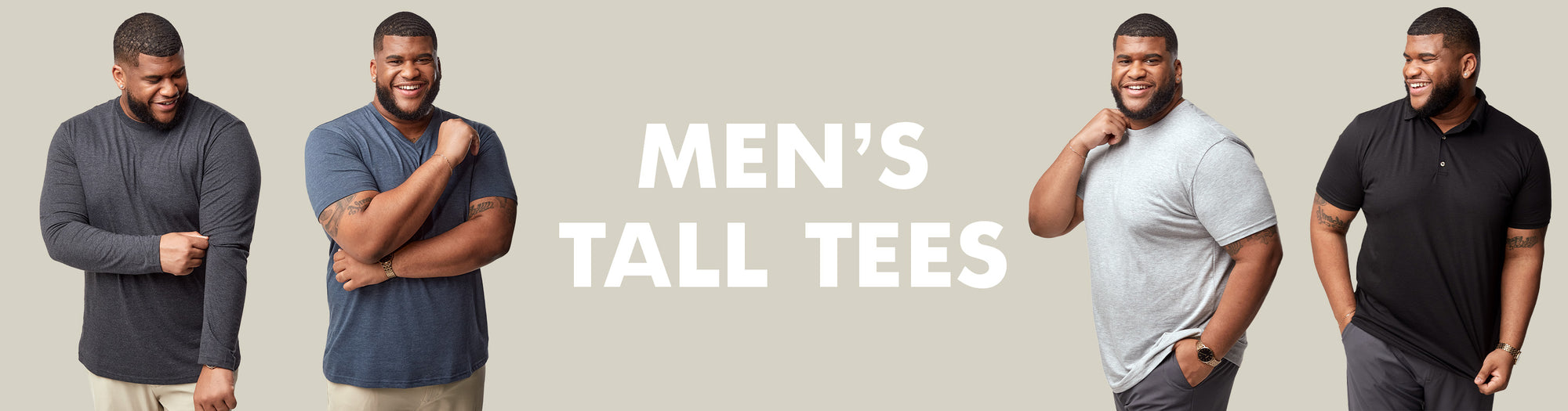 Men's Tall T-Shirts | Soft & Comfy Tees in Big & Tall Sizes