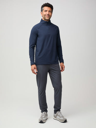 versatile style - wear on the golf course or in the office # Men's Tech Quarter Zips | Navy | Fresh Clean Threads