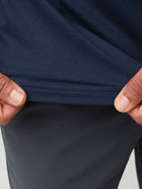 comfort and mobility with recycled poly and spandex fabric # Stretchy Tech Quarter Zip Fabric | Recycled Poly Blend | Fresh Clean Threads