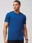 Men's Activewear Tee | Dark Cobalt Performance Crew | Fresh Clean Threads