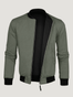 Reversible Men's Mercury Green + Black Bomber Jackets | Fresh Clean Threads