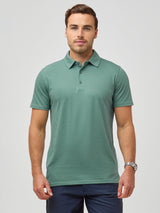 Jake is 5'11" and wears size M # Sagebrush Torrey Polo | Fresh Clean Threads