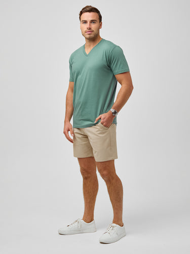 best selling v-neck in sagebrush # Best Selling Tees | Limited Edition Sagebrush Green V-Necks