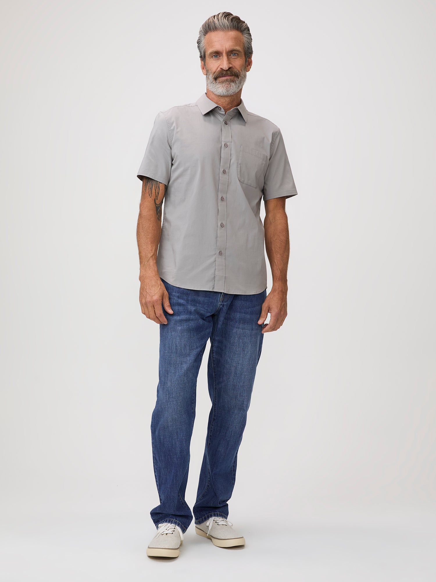 Grey Shirt Rated R Vintage Grey All Day Short Sleeve Shirts | Available in S–4XL, in ...