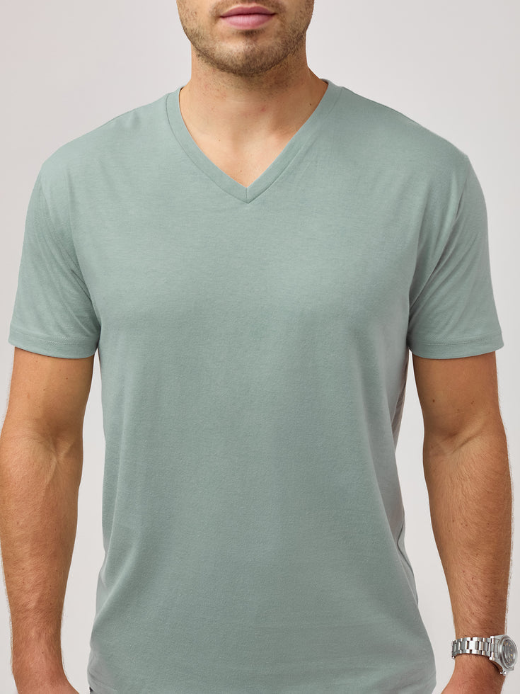 Wintergreen V-Neck Tee Shirt Move, breathe, and save