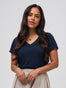 Women's Dark Navy V-Neck | Women's Collection at Fresh Clean Threads