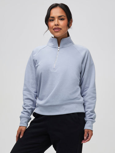 icicle, the perfect shade of light blue # Icicle | Women's Half Zip | Winter 2025 at Fresh Clean Threads