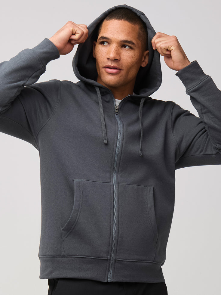 Concrete Zip-Up Hoodie Men's Sweatshirts - Main Image