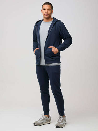 insanely soft fleece fabric constructed of cotton/recycled poly blend # Zip Hoodie Sweatshirt for Men at Fresh Clean Threads