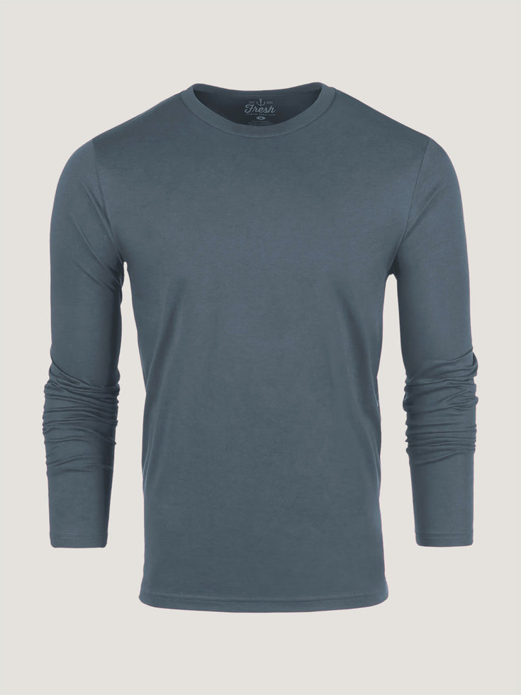 Storm Blue Long Sleeve Crew Neck
