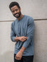 Storm Blue Long Sleeve Crew Neck