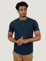 Navy Slim Fit Henley